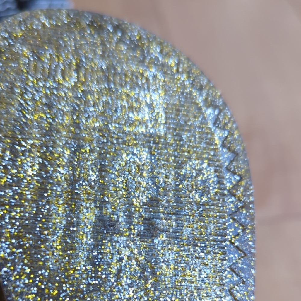 Mini Melissa Kids Gold Glitter Sandals - Picture 3 of 5